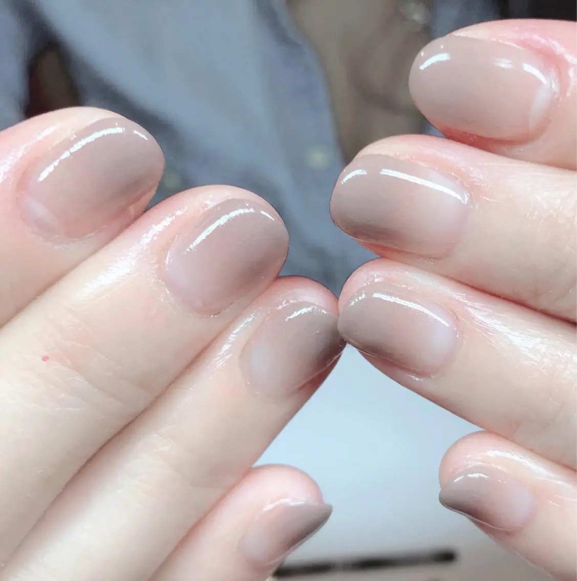 ネイル ハンドネイル ニュアンスネイル🌈 MYU Nailsのネイルデザイン