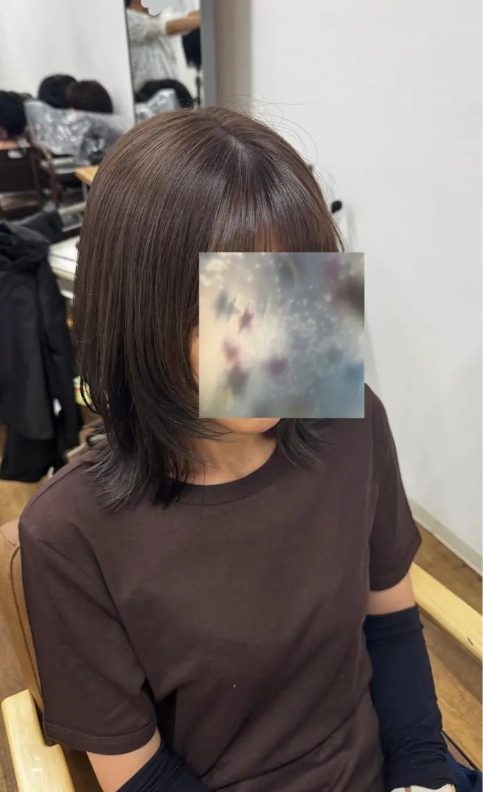 ミディアム カラー カット ヘアカラー miu-YUCCA 縮毛矯正モデル募集中のヘアスタイル