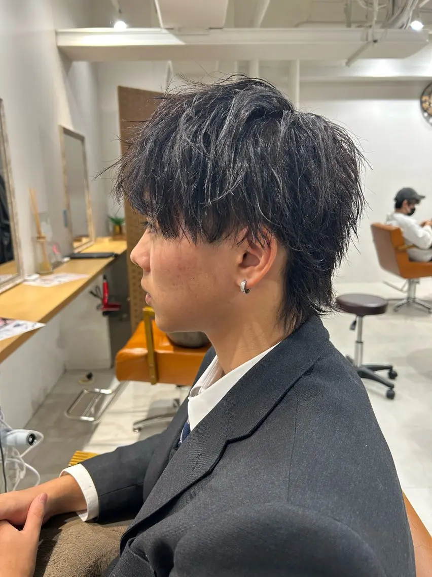 ショート ヘアアレンジ メンズ カット 山﨑 燦人のヘアスタイル