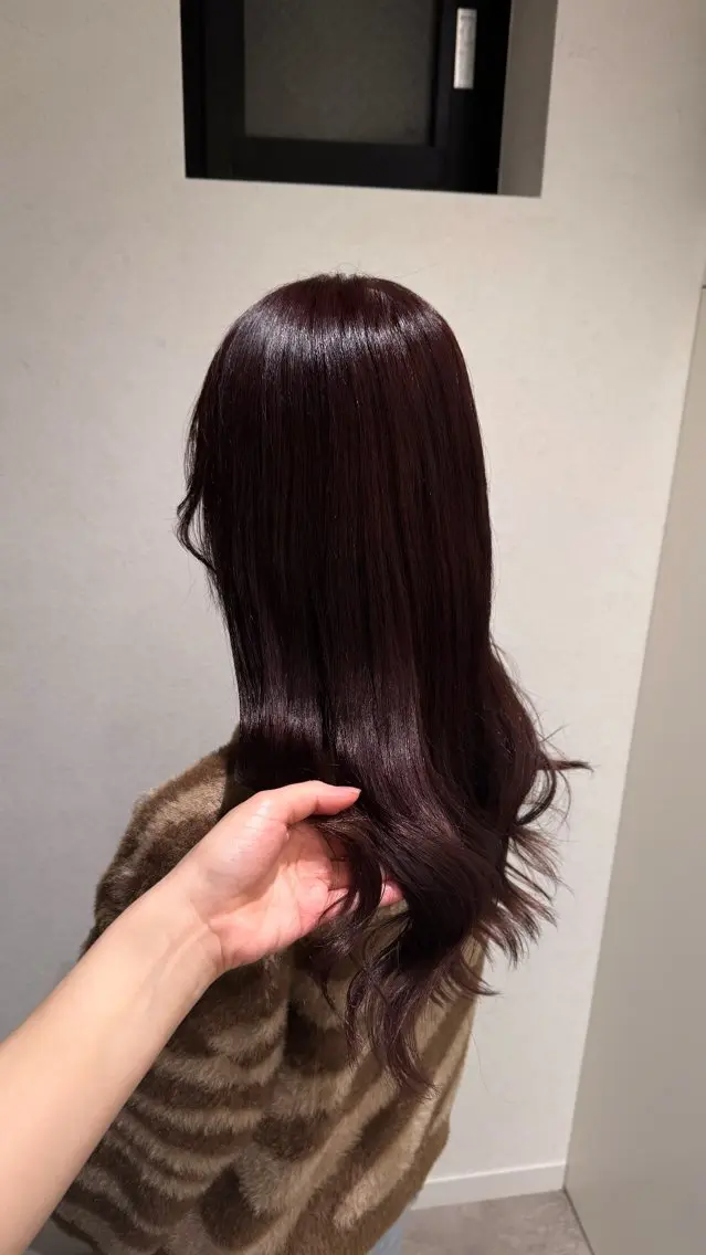 ロング カラー ラベンダーカラー ピンクカラー ピンクラベンダー カット ヘアカラー トリートメント 縮毛矯正/シール エクステ/艶髪ひふみのヘアスタイル