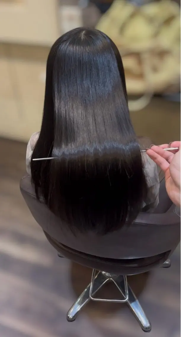 ロング 縮毛矯正 狩野 竜生のヘアスタイル