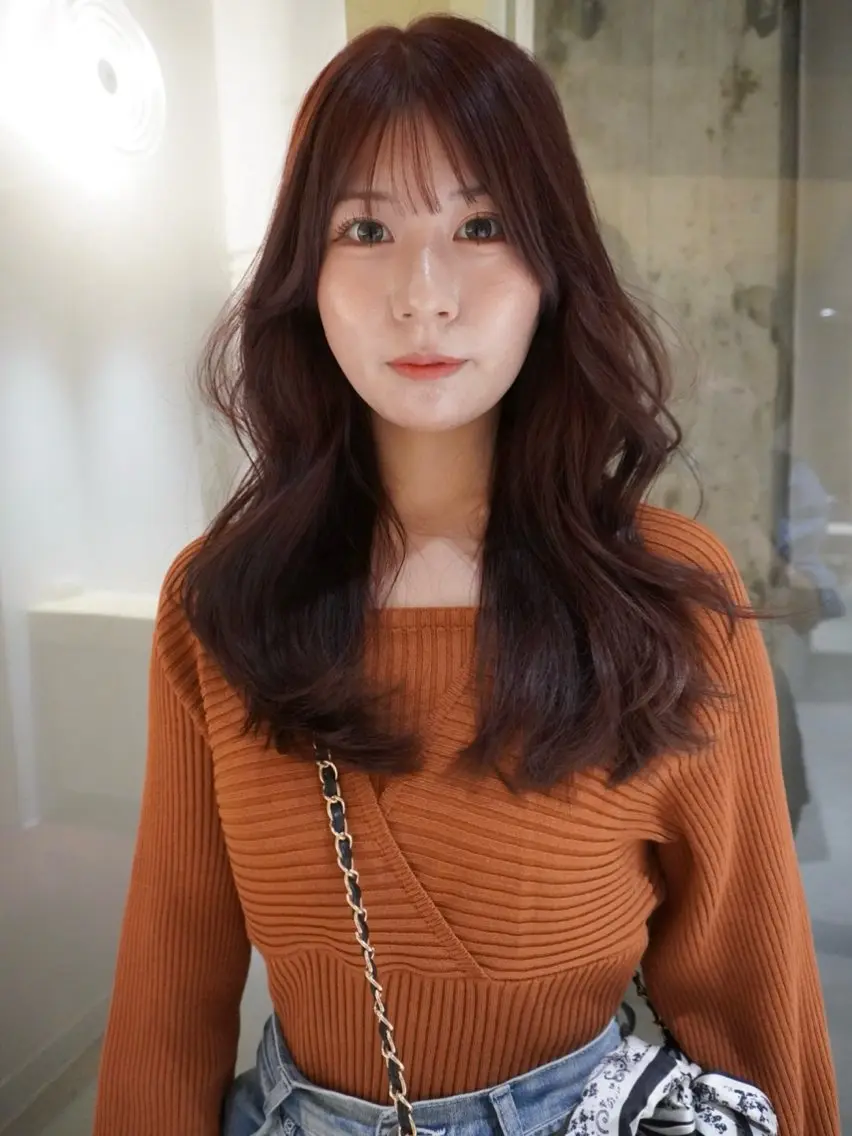 ロング カラー ブラウンカラー ピンクカラー ピンクブラウン くびれヘア レイヤーカット カット ヘアカラー 🩰暖色カラー人気 No.1!/リカ🩰のヘアスタイル