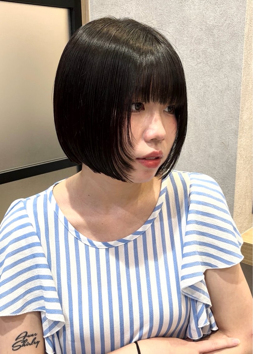 ショート ボブ カット 清水 成美のヘアスタイル