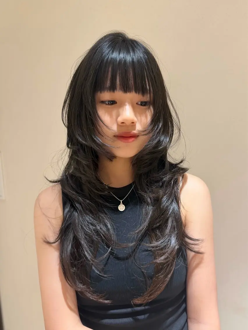 セミロング 笹澤 奈央のヘアスタイル