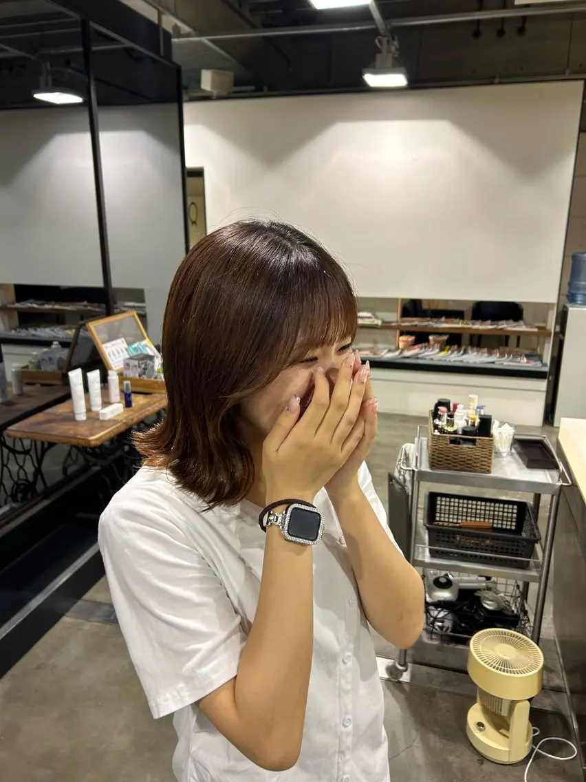 ミディアム レイヤー✨パーマ 🌙 nanacoのヘアスタイル