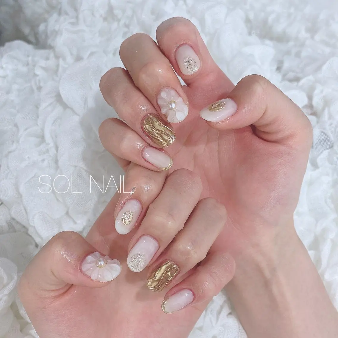 ネイル アートネイル ミラーネイル ハンドネイル SOL NAILのネイルデザイン