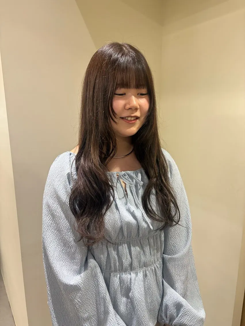 ロング カット ヘアカラー トリートメント natsuki /HUIのヘアスタイル