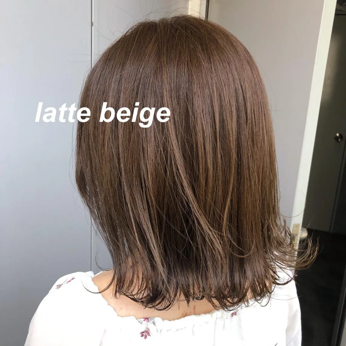 ミディアム カラー ヘアカラー トリートメント ヘッドスパ レイヤーカット 韓国ヘアayameのヘアスタイル