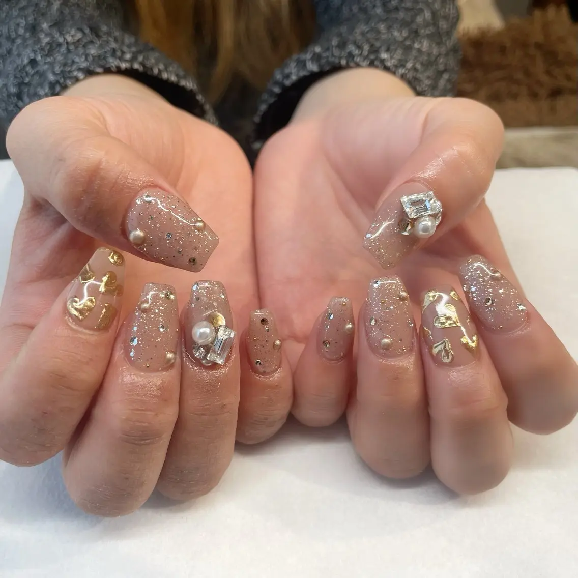 ネイル ハンドネイル 💎🐰 saki. m 🐰💎のネイルデザイン