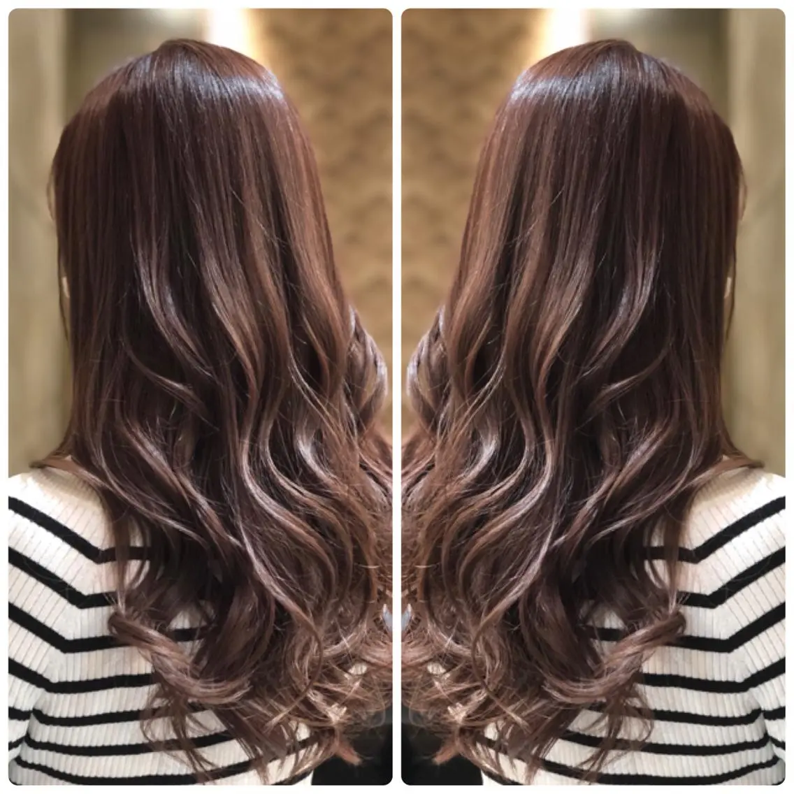 ロング カラー ベージュカラー ハイライトカラー ピンクカラー ピンクベージュ ハイライト ヘアカラー トリートメント 小山内 龍一郎 店長のヘアスタイル