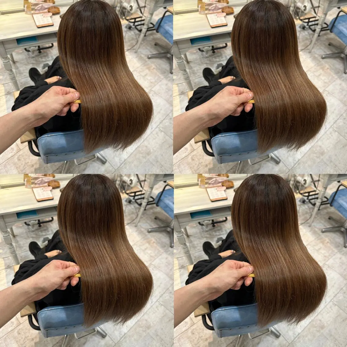 ロング カラー カット トリートメント 店長✨レイヤー✖️ 髪質改善✖️韓国ヘアのヘアスタイル