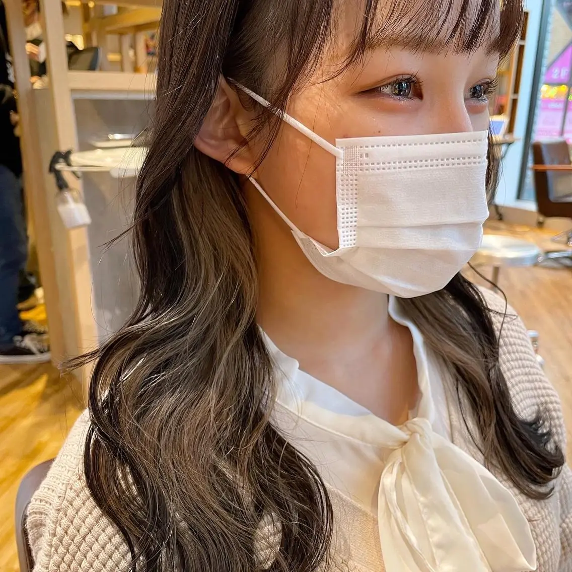 ロング カラー 杉村 未来のヘアスタイル