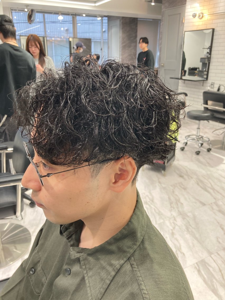 パーマ メンズ カット パーマ 🔥メンズ特化🔥 坂下遥翔のヘアスタイル