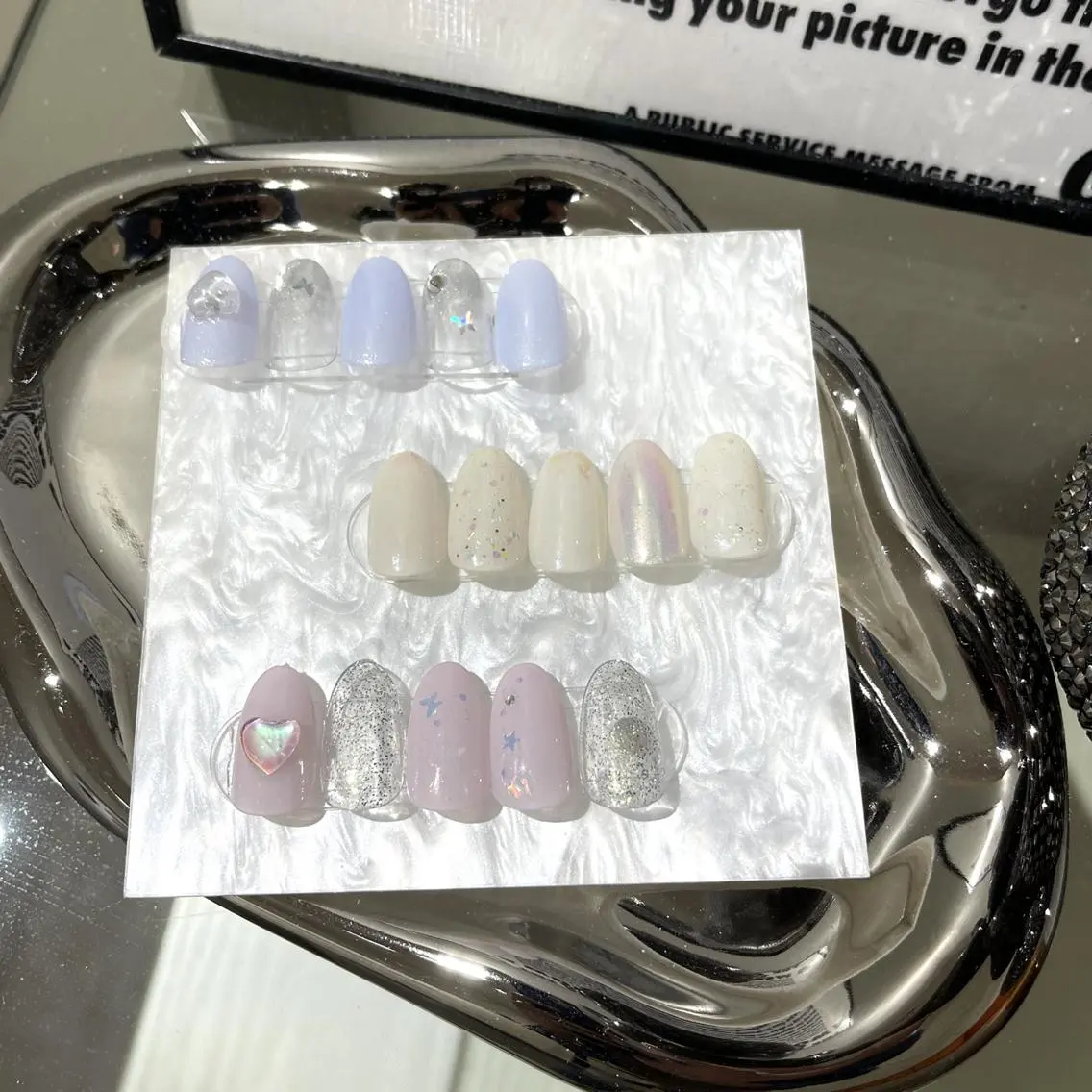 ネイル アートネイル フラッシュネイル フレンチネイル ジェルネイル ガラスフレンチ M2beauty Renaのネイルデザイン