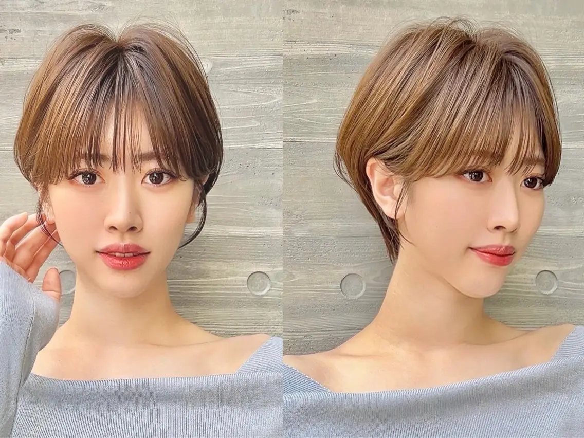 ショート 大宮縮毛矯正🩵 レイヤー 佐藤和のヘアスタイル