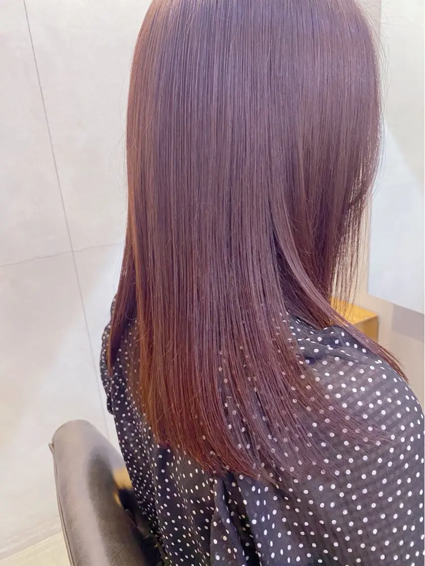 カラー ピンクカラー conne& ririのヘアスタイル