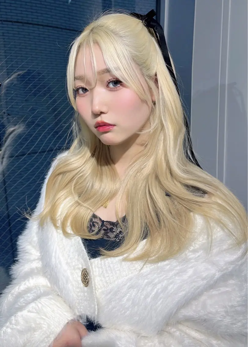 ロング カラー ヘアセット クルミ🤍推し活 🎀ピンクカラーのヘアスタイル