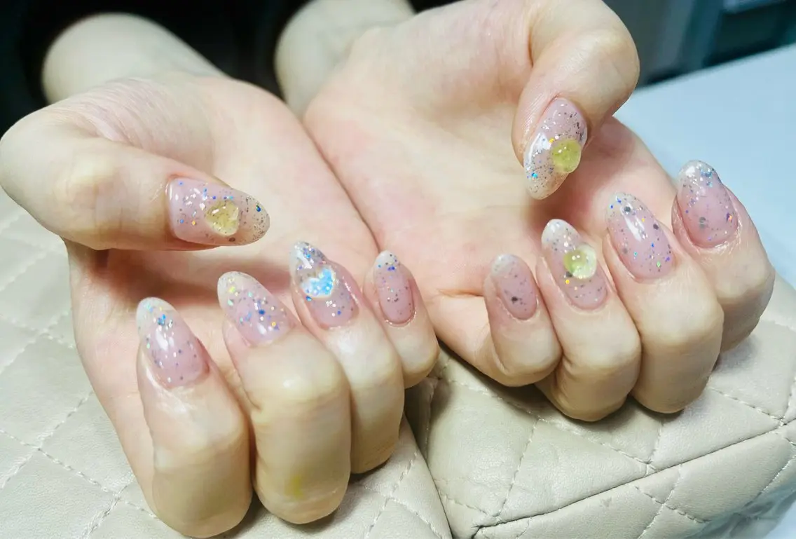 ネイル ハンドネイル goldgleams ちなのネイルデザイン