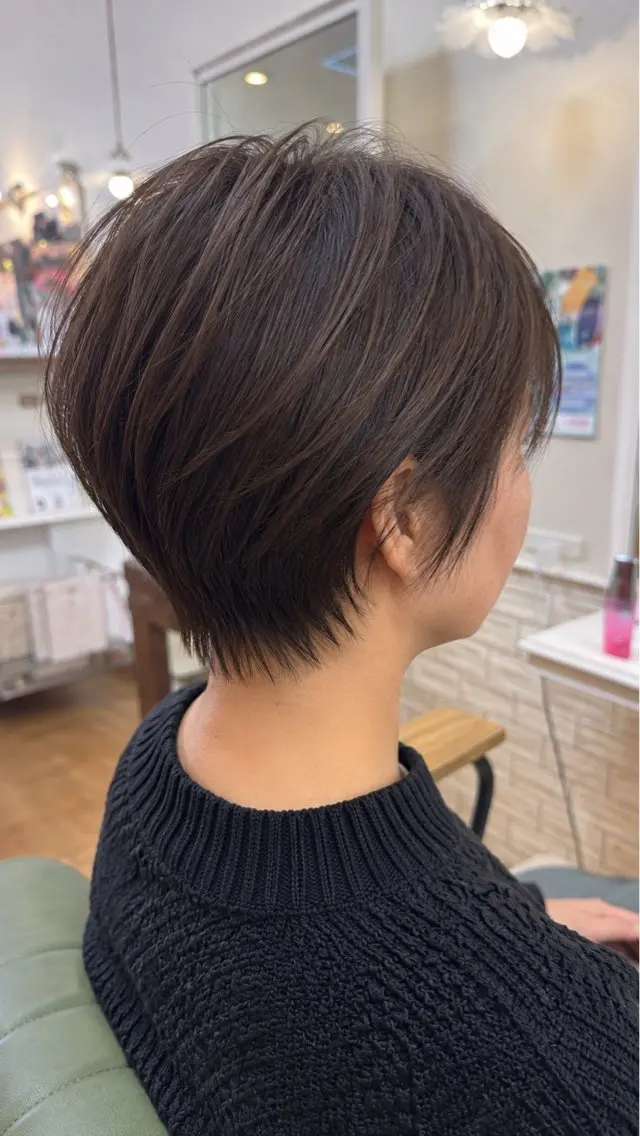 ショート ショートヘア カット ヘアカラー 奈良／富雄／生駒 ショート/川元裕範のヘアスタイル