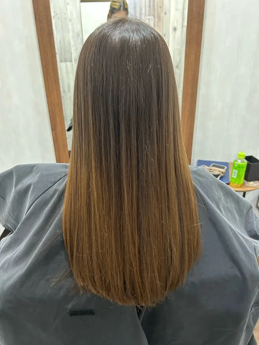 ロング ヘアカラー トリートメント 栗原 諒のヘアスタイル