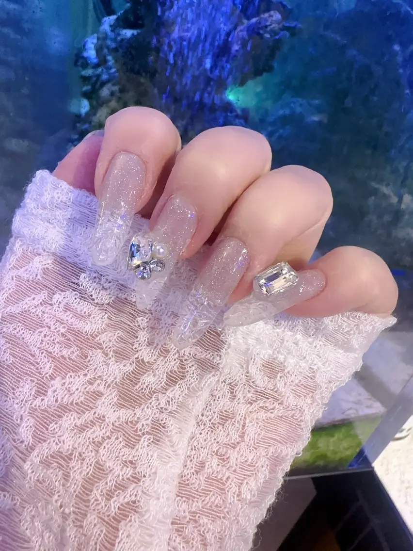 ネイル 長さ出し フレンチネイル ジェルネイル 韓国ネイル マグネットネイル sun nail池袋 モデル募集のネイルデザイン