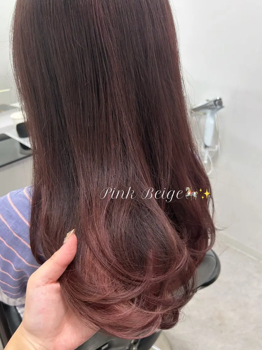 ミディアム カラー ヘアアレンジ 梅木李奈🕊️ レイヤー透明感カラーのヘアスタイル