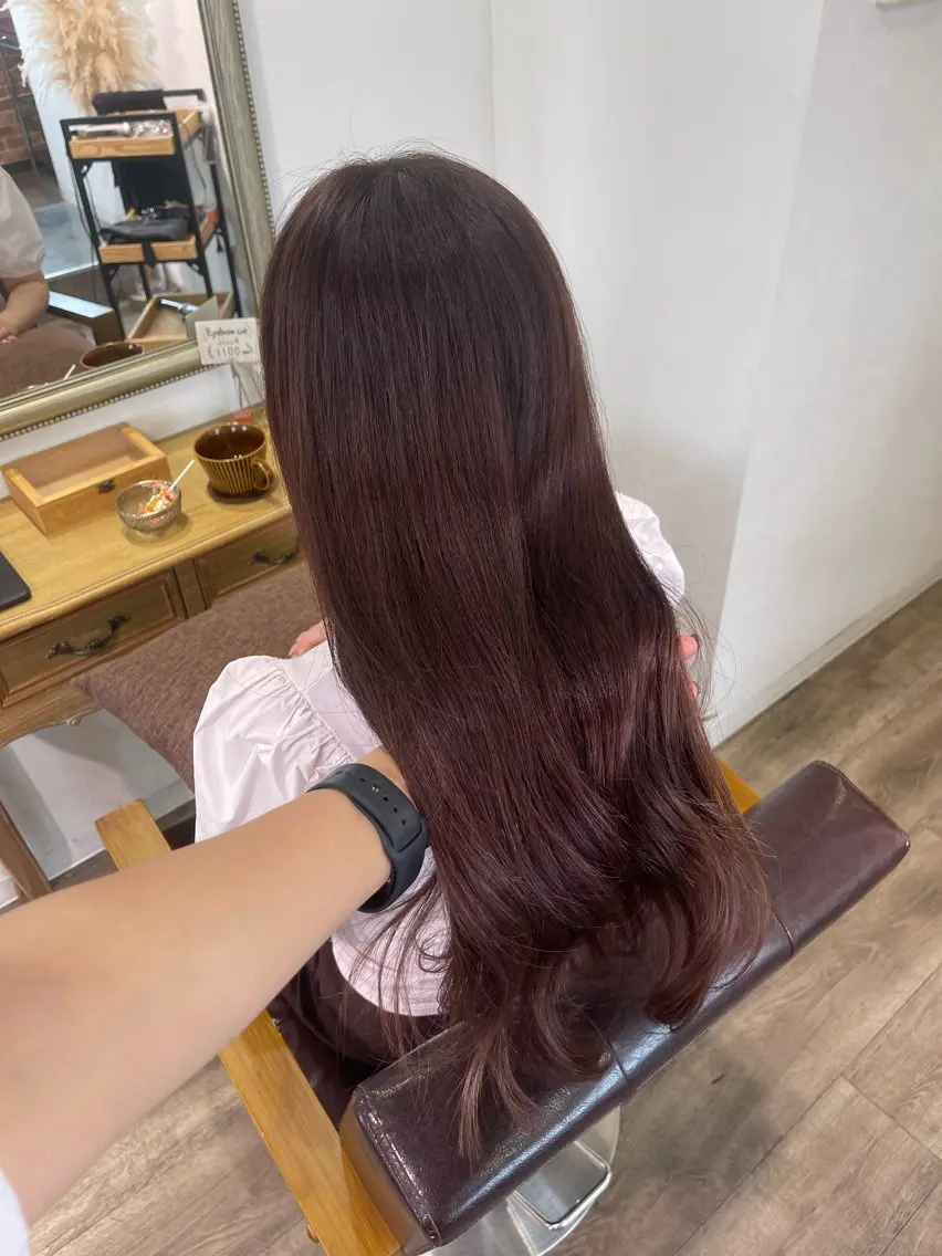 ロング カラー ヘアカラー トリートメント Felice Erikaのヘアスタイル