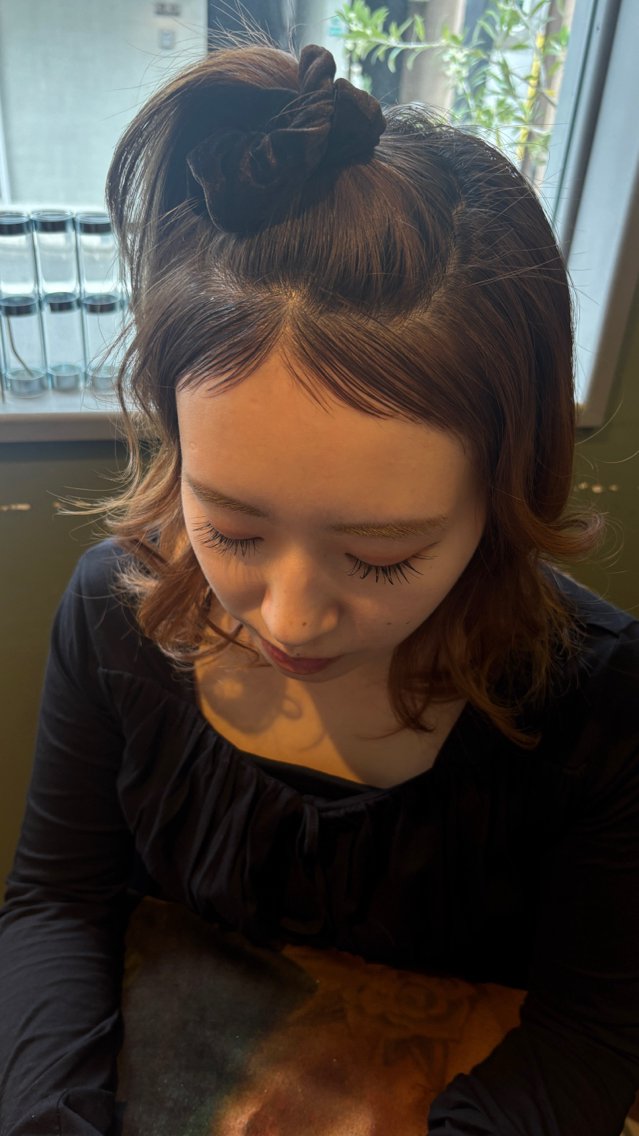 セミロング カラー ヘアアレンジ ヘアカラー トリートメント KURIAハイトーン /ピンクカラー/ボブのヘアスタイル