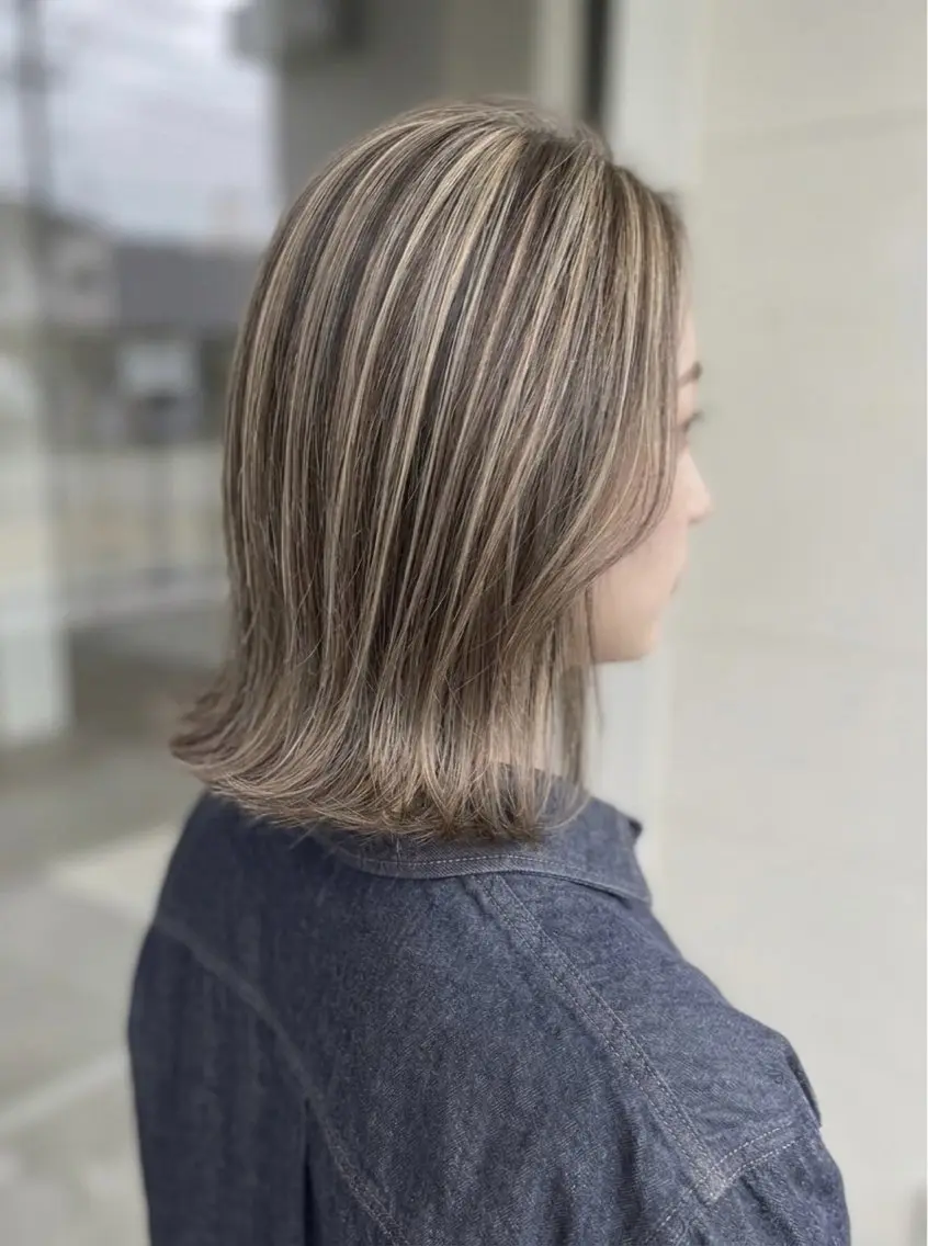 ミディアム カラー ヘアカラー EARTH 大分セントポルタ店のヘアスタイル