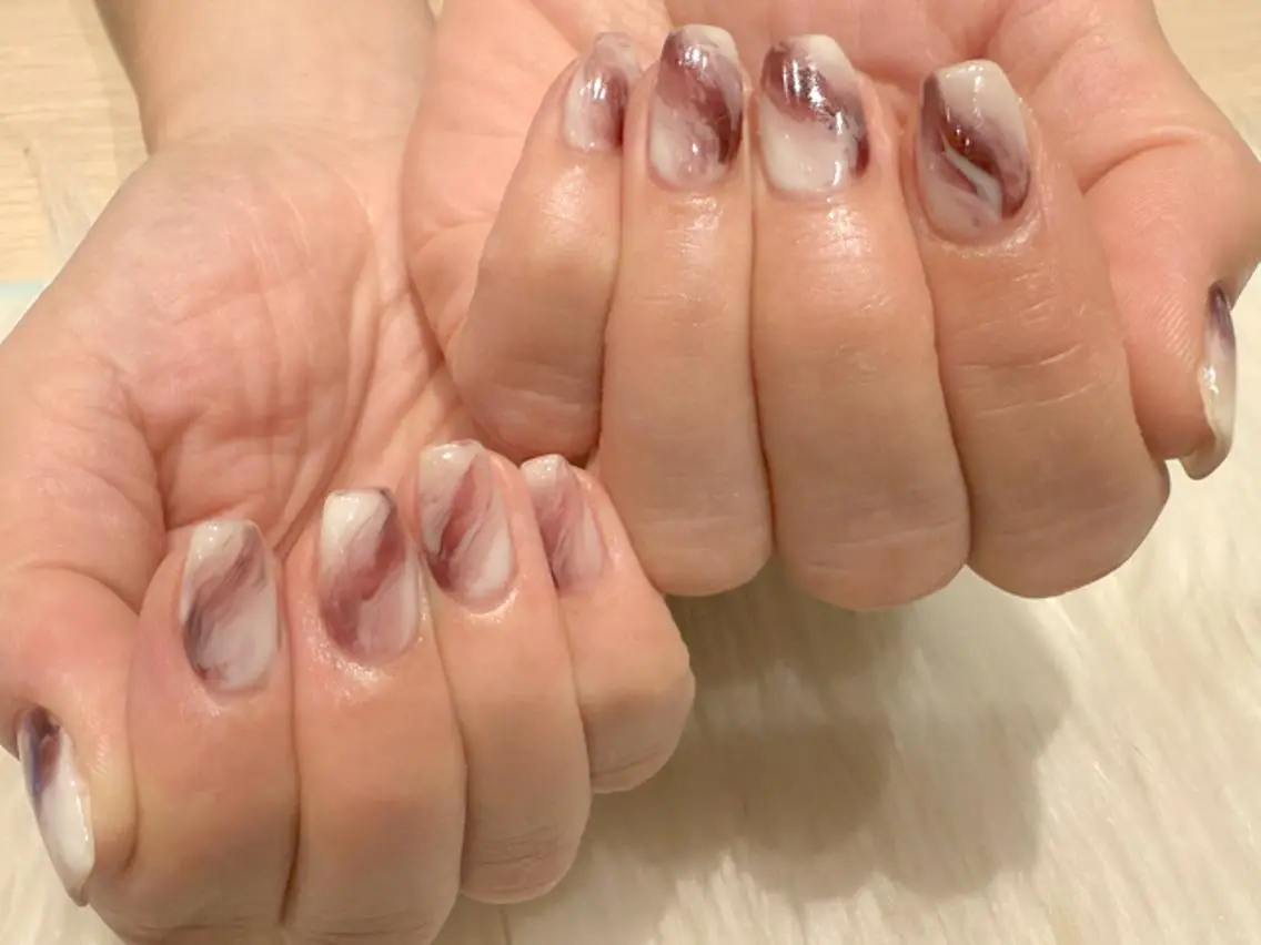 ネイル ニュアンスネイル ハンドネイル Kanai Harukaのネイルデザイン