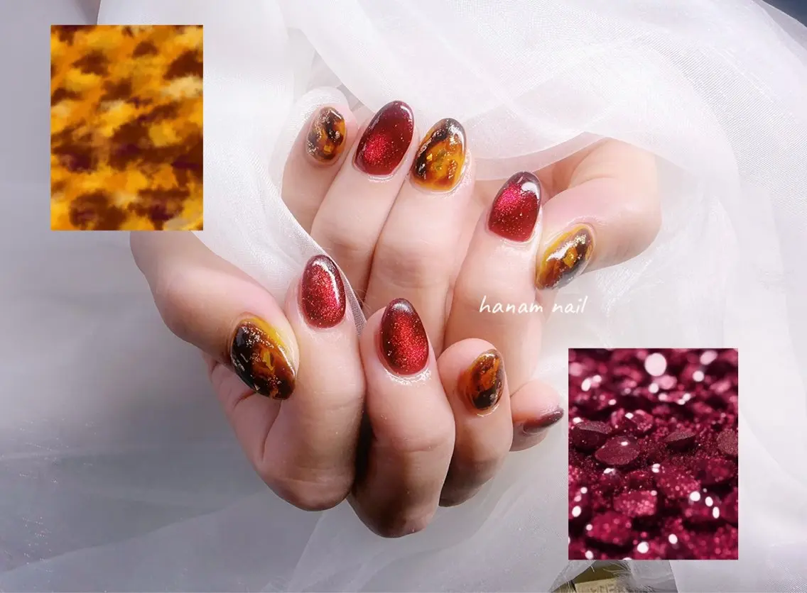 ネイル ハンドネイル hanam nail 🌿🩵ハナムネイルのネイルデザイン
