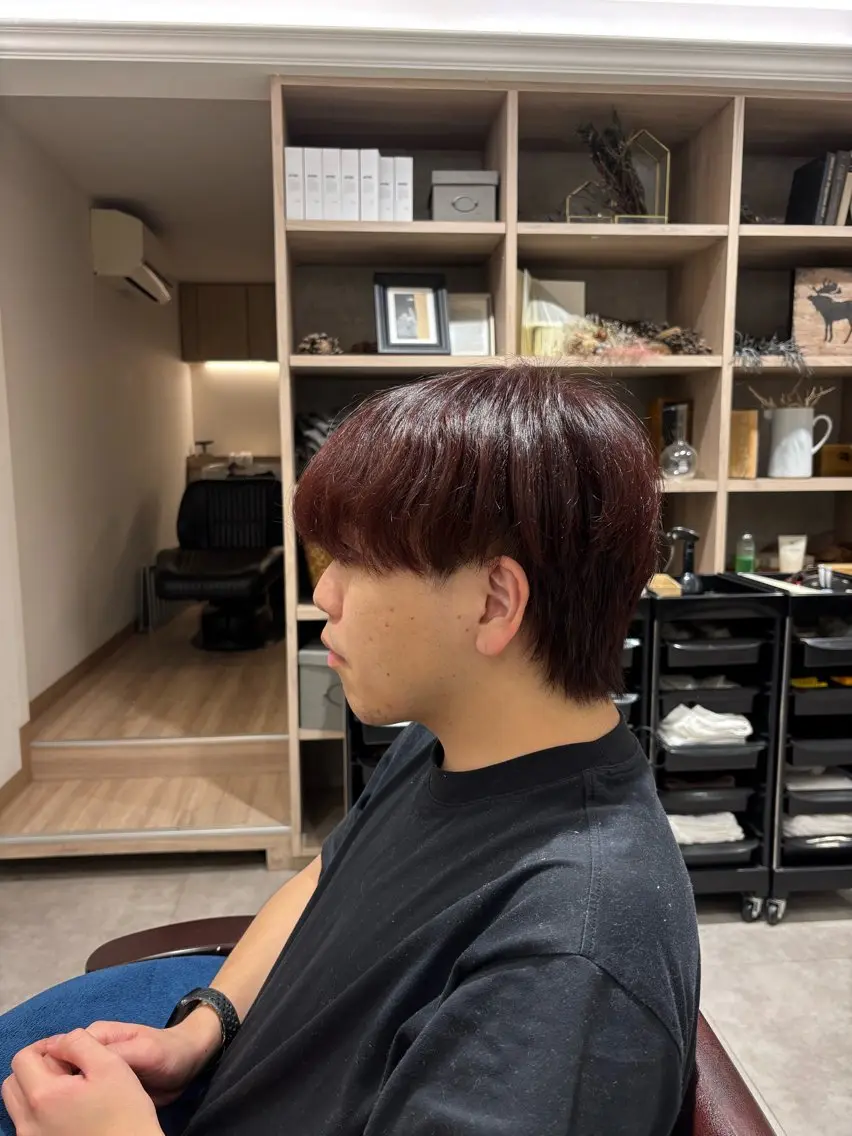 カラー メンズ ヘアカラー トリートメント ワンカラー🫧 Moa⚛️のヘアスタイル