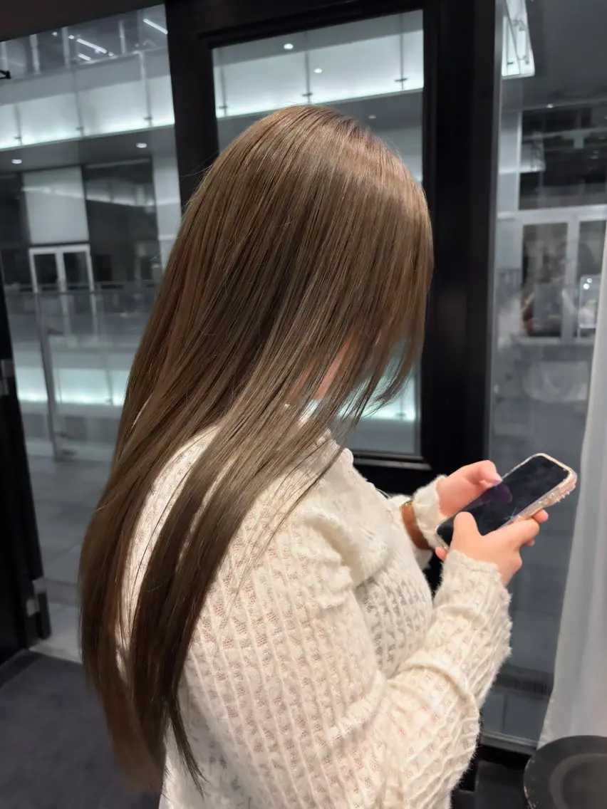 ロング カラー ヘアカラー 艶カラー🪽/ 市來心優のヘアスタイル