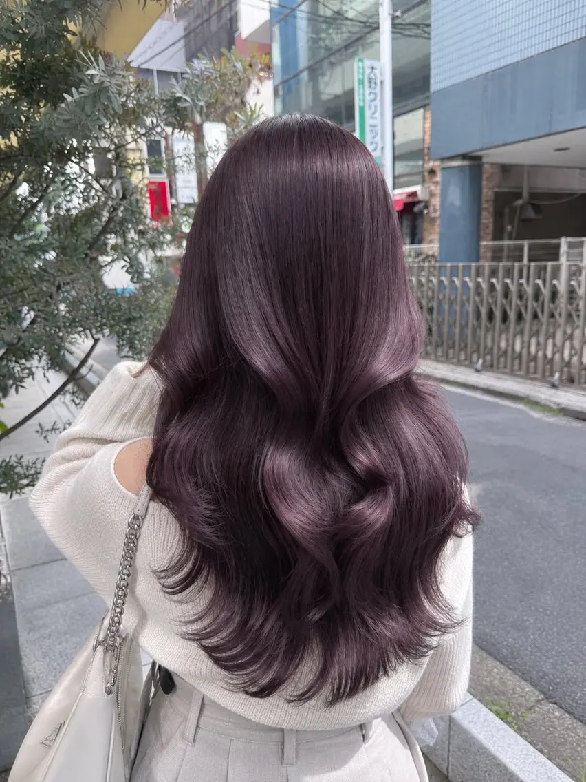 ロング ヘアカラー トリートメント 艶感カラー🌸 Karinのヘアスタイル