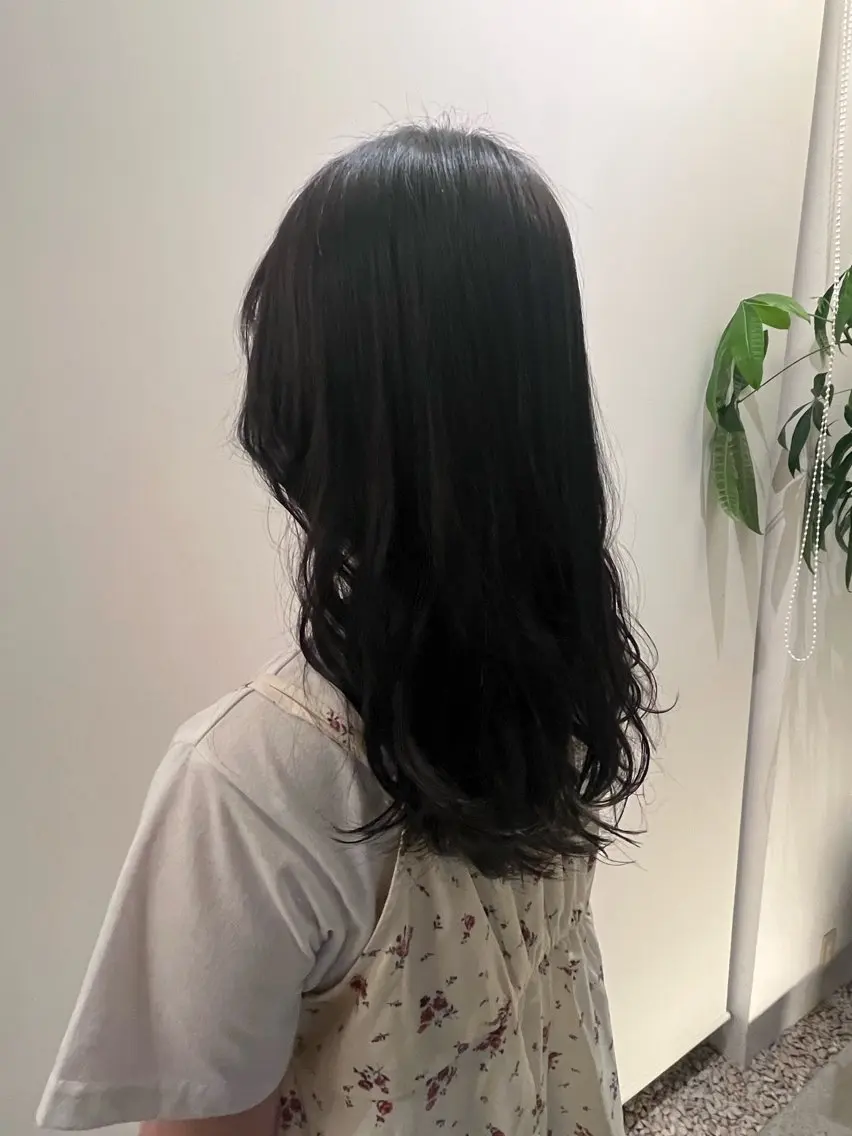 セミロング カラー あいこ .のヘアスタイル