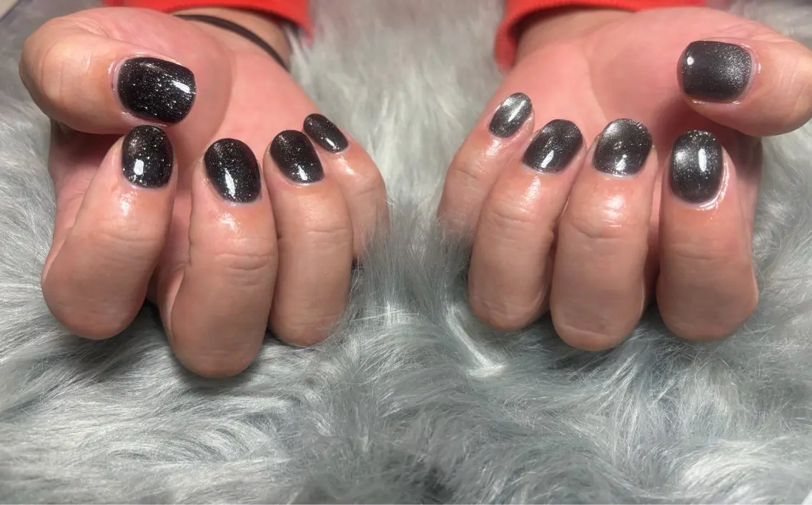 ネイル フラッシュネイル マグネットネイル メンズネイル ハンドネイル D22 .nailのネイルデザイン