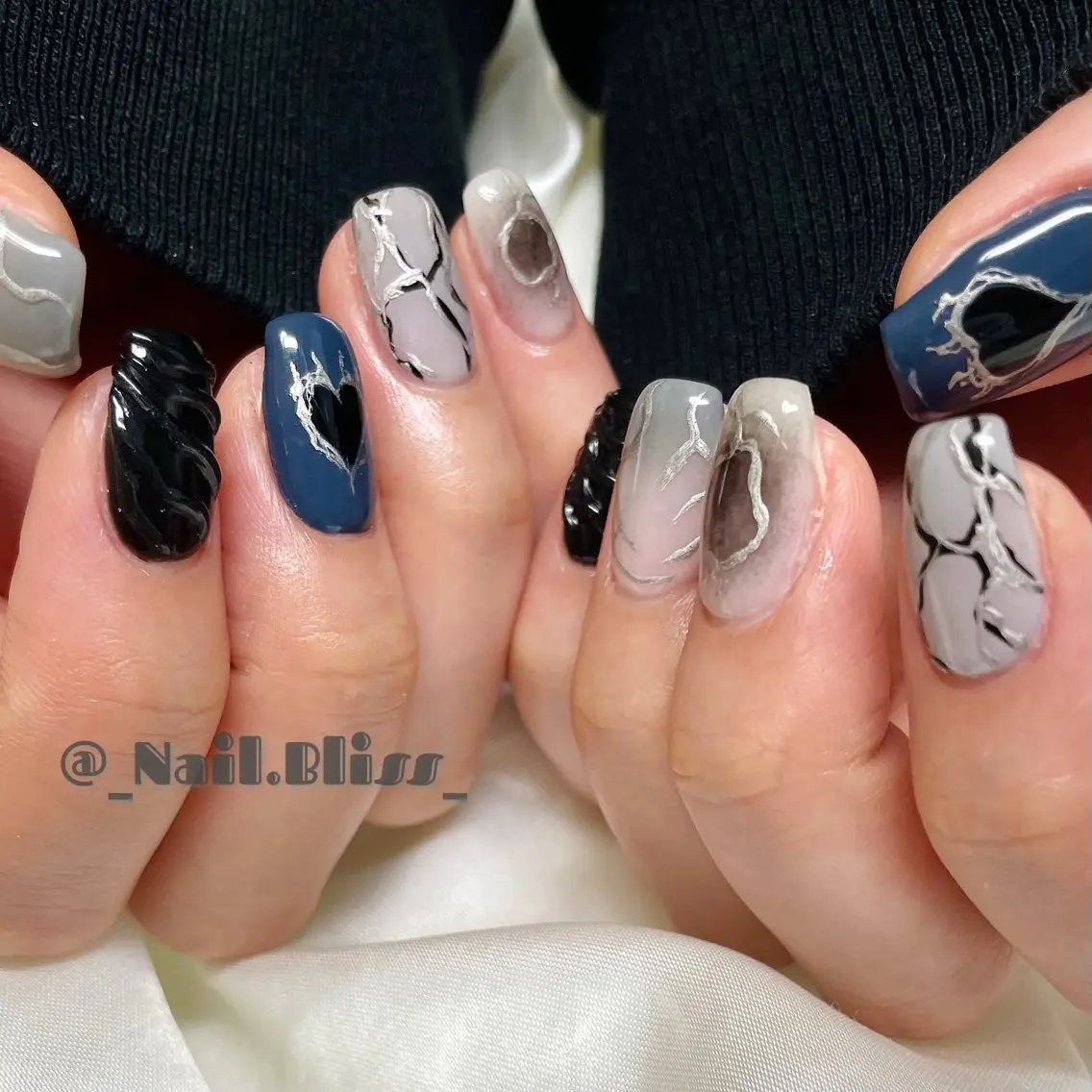 ネイル アートネイル 持ち込み ハンドネイル NAIL BLISSのネイルデザイン