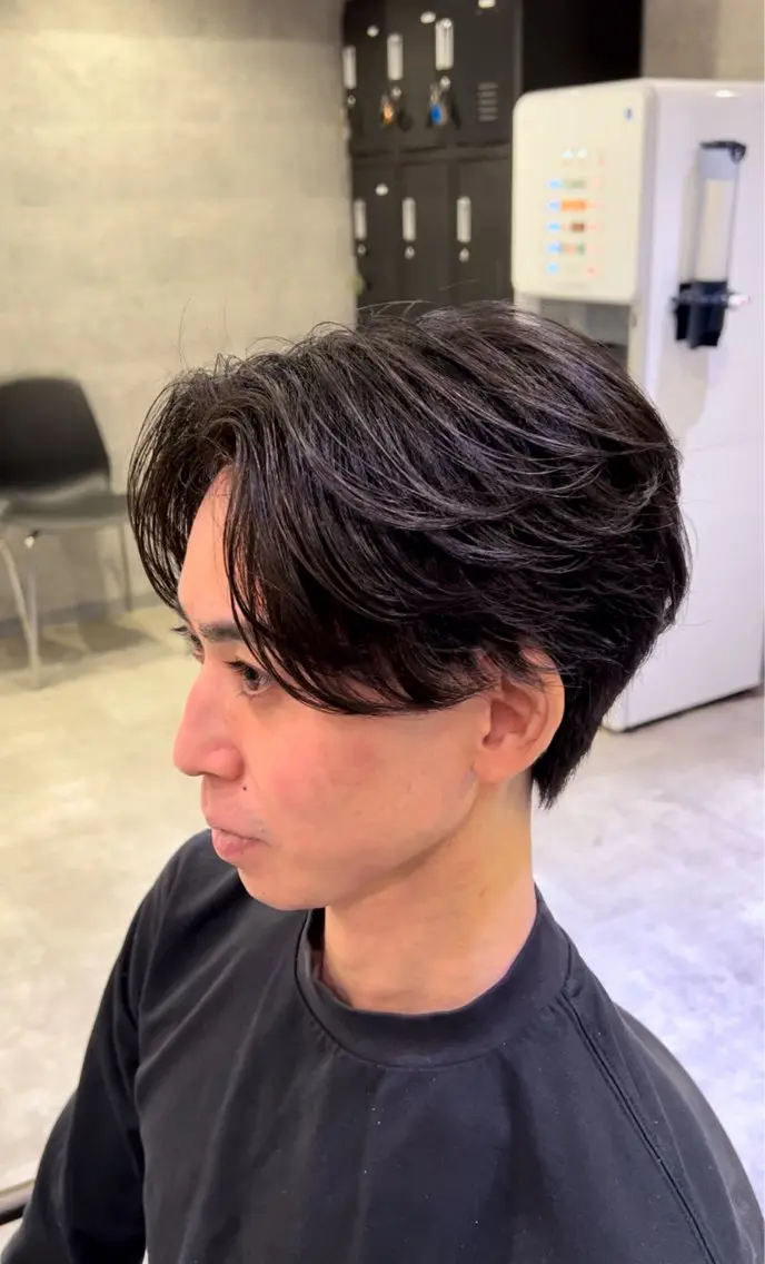 メンズ限定✨フェザーパーマ+似合わせカット+stylingの写真