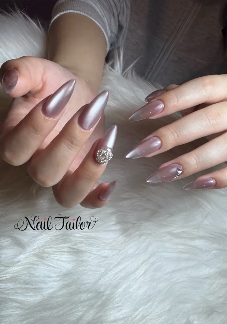 ネイル 長さ出し マグネットネイル ハンドネイル NailTailor ネイルテイラーのネイルデザイン