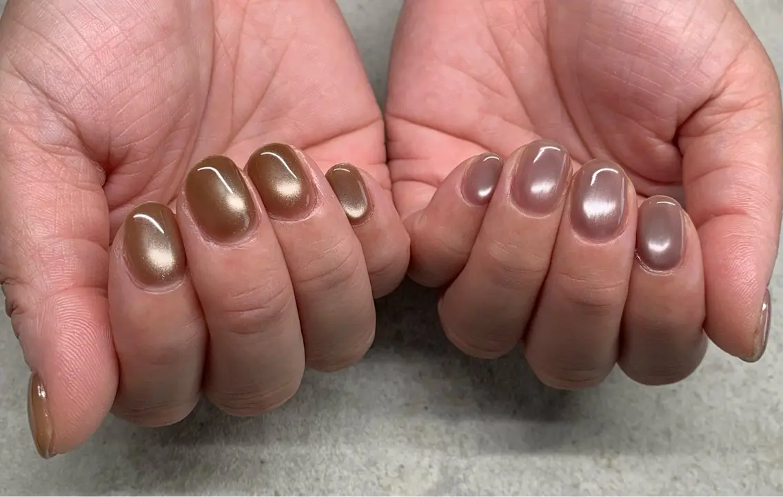 ネイル フラッシュネイル マグネットネイル オフィスネイル ショートネイル シンプルネイル sufu. nail YUKIのネイルデザイン