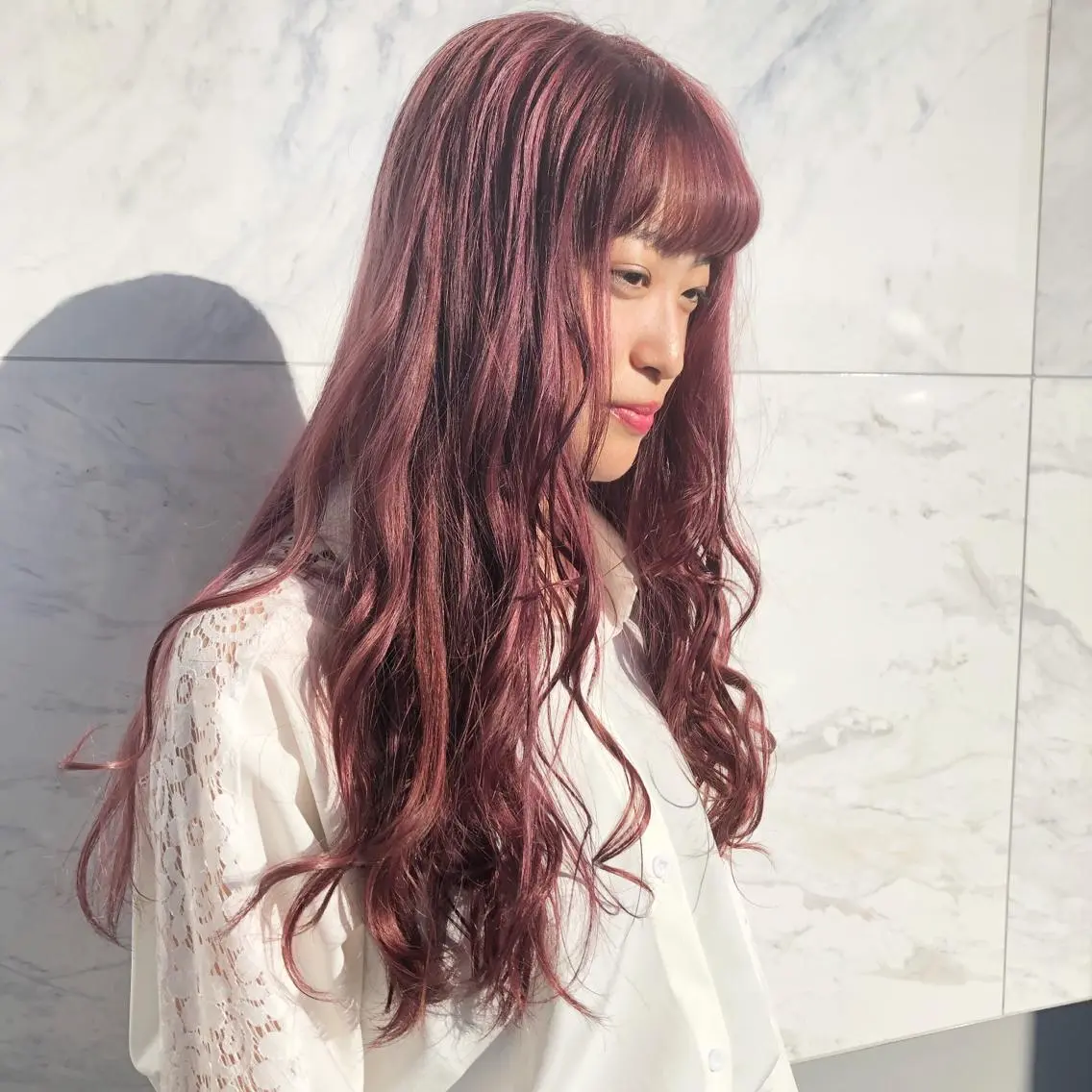 ロング カラー ヘアアレンジ yoshino yukoのマツエク・マツパデザイン