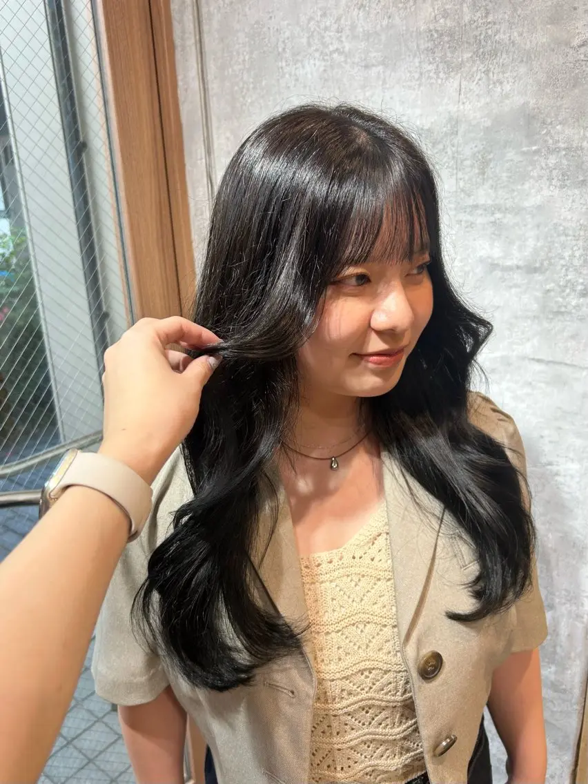 ロング カラー 美髪縮毛 COCOROのヘアスタイル
