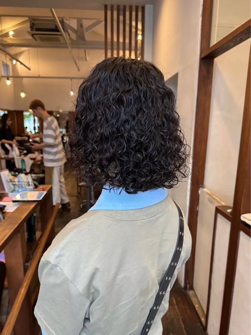 ミディアム パーマ ミディアムパーマ パーマ MOK大阪梅田店 Asahiのヘアスタイル