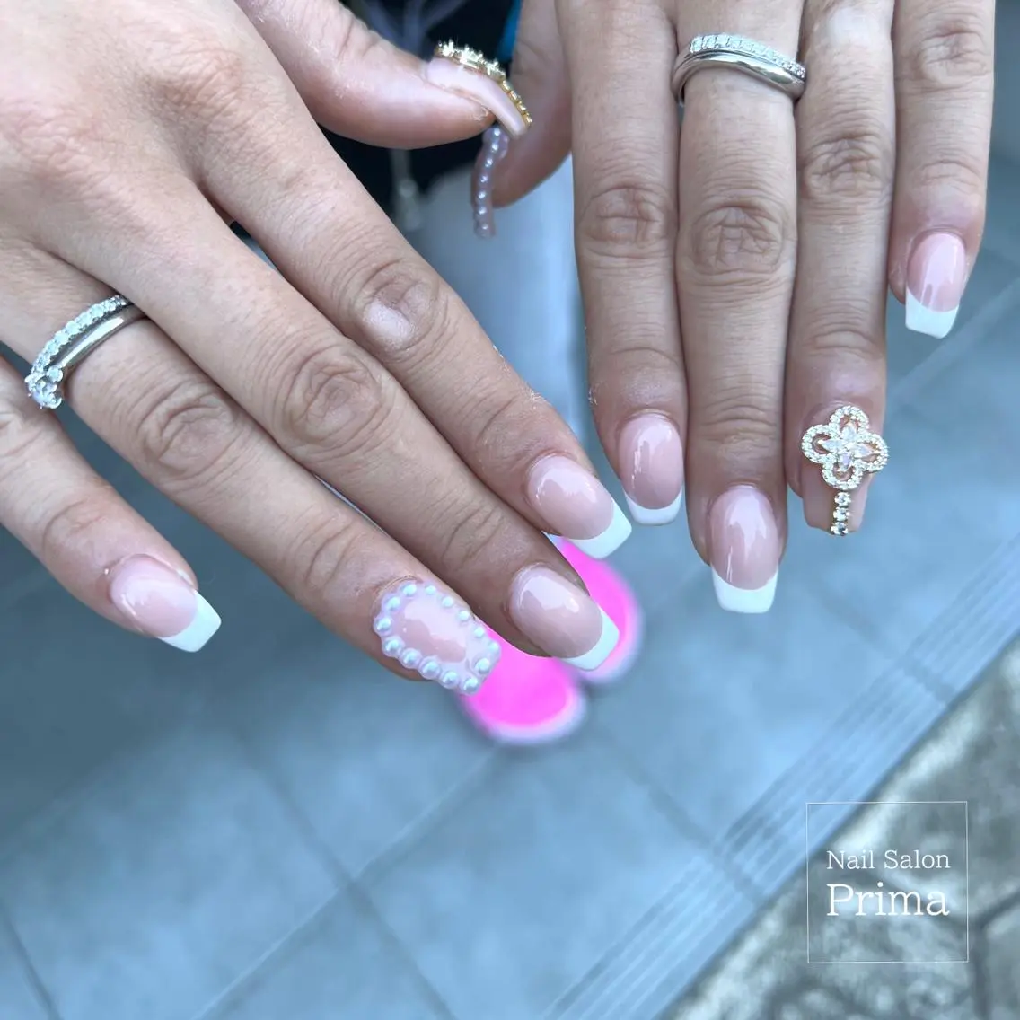セミロング ネイル SalonPrima 西院Nail&Eyeのネイルデザイン