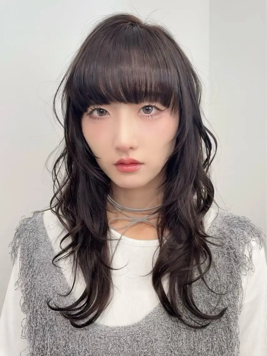 ロング パーマ 🐺ウルフカット/ 縮毛矯正💙maiのヘアスタイル