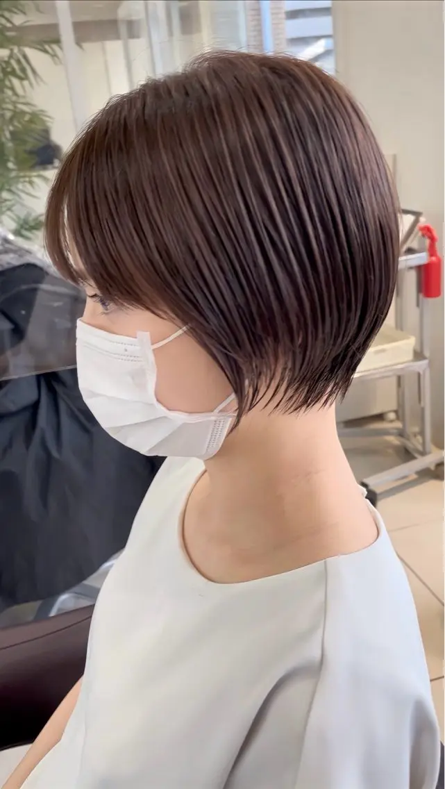 ショート ショートショートボブ うるはのヘアスタイル