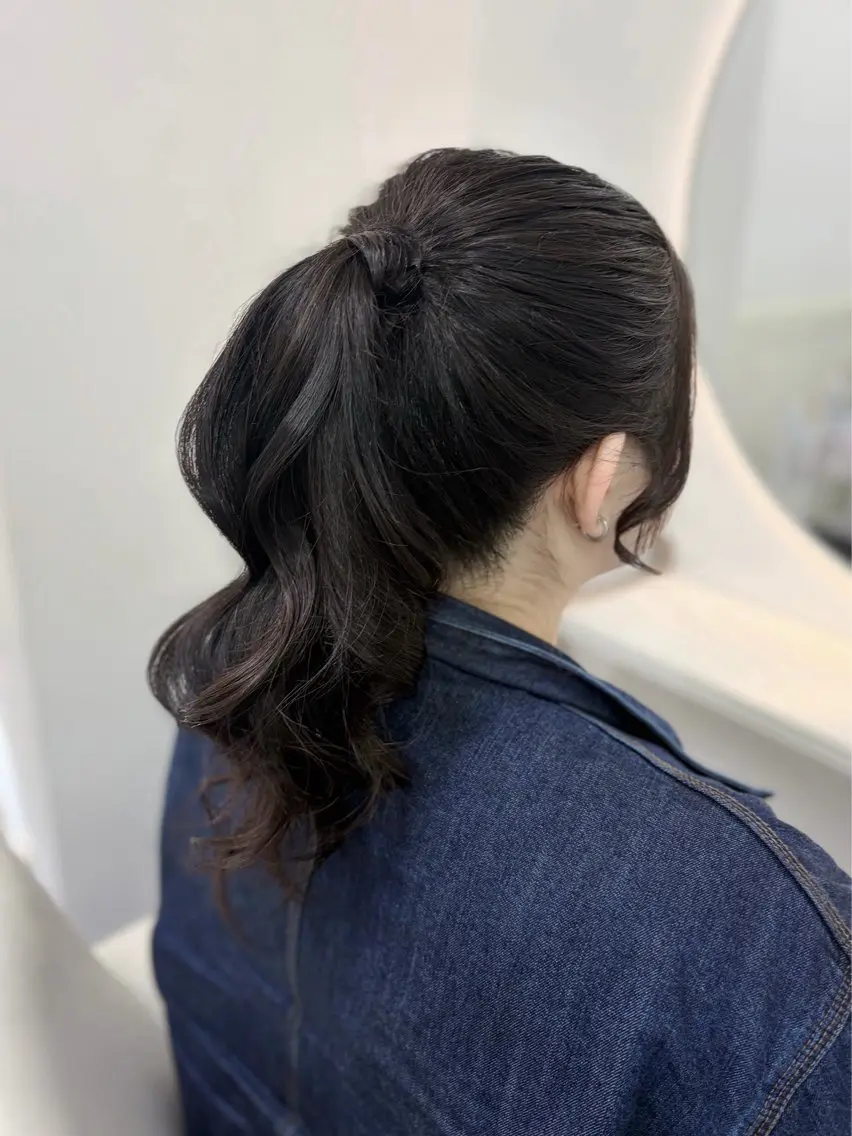セミロング ヘアセット ヘアメ/ヘアセット 💐naoのヘアスタイル