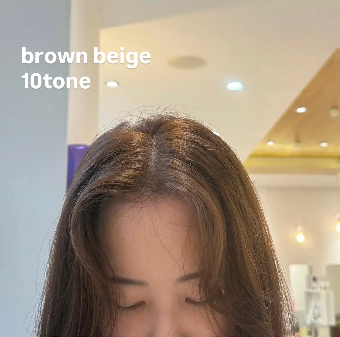 カラー ベージュカラー ブラウンカラー ブラウンベージュ ヘアカラー トリートメント ヘアセット 脇 幸枝のヘアスタイル