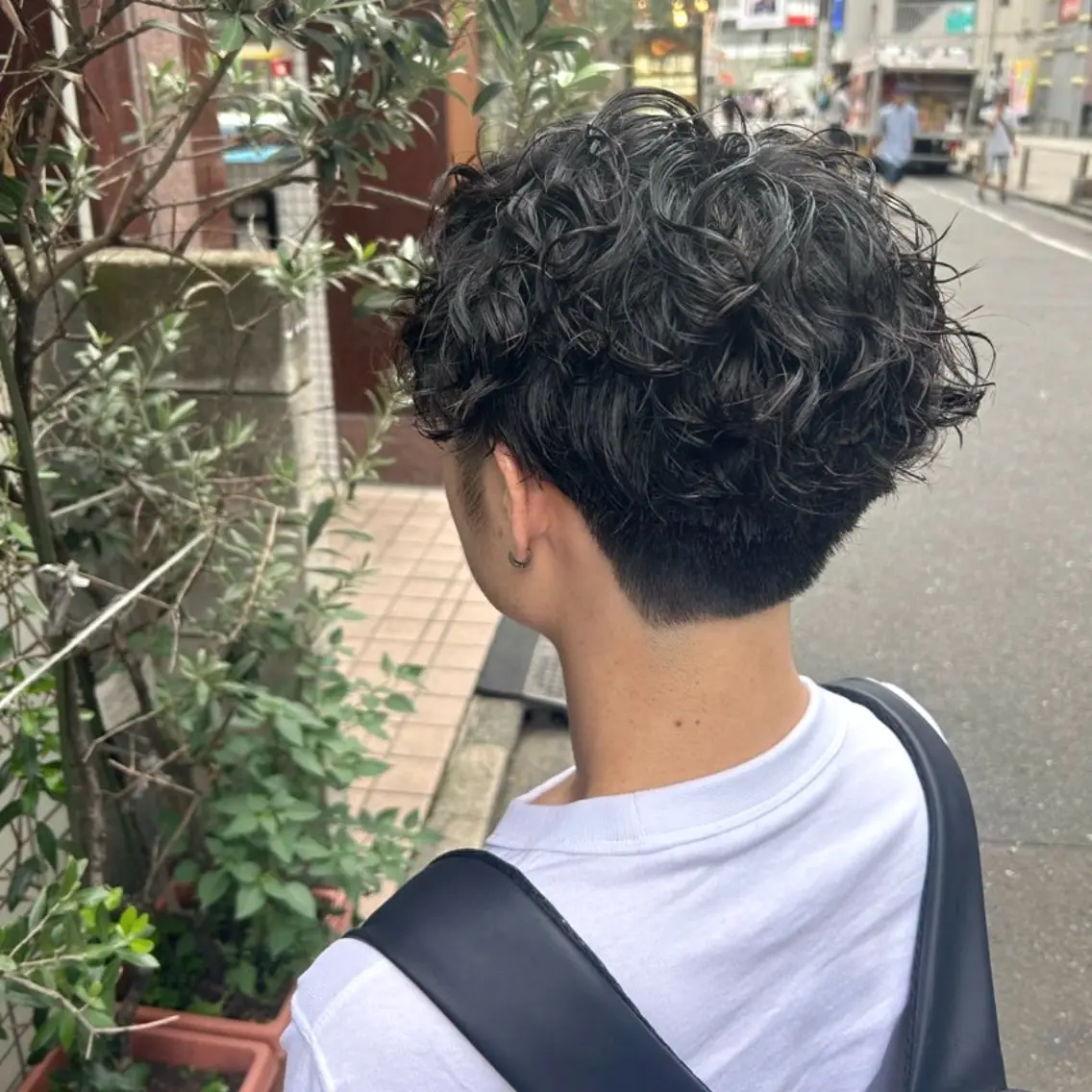 ショート メンズ メンズパーマ カット 縮毛矯正/Wカラー /アレンジ🌙あまにのヘアスタイル
