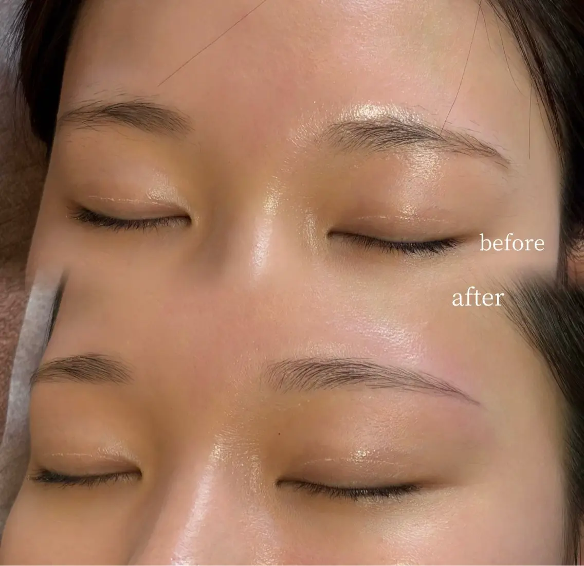 アイブロウ 眉毛ワックス脱毛 結菜🫧 EYE MODEのマツエク・マツパデザイン
